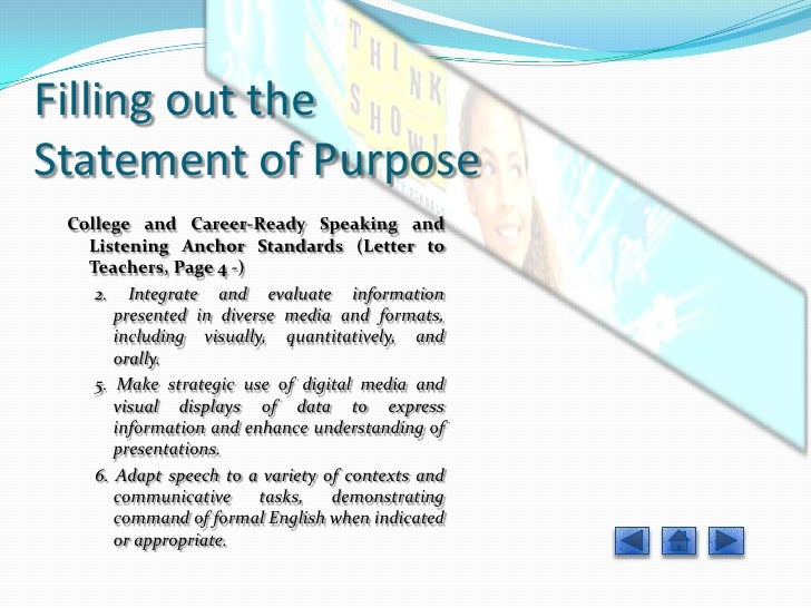 statement standard purpose of