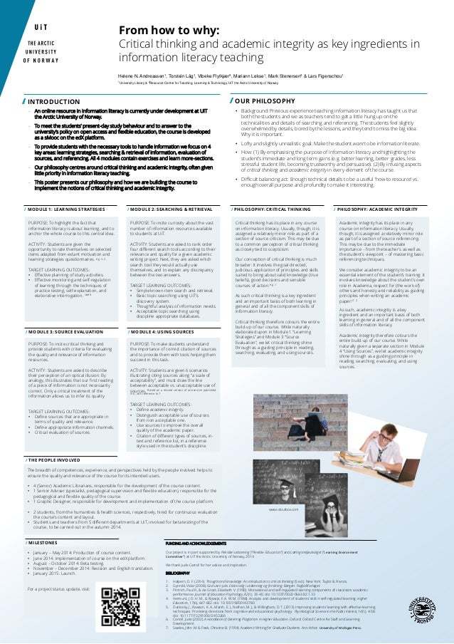 teach information literacy and critical thinking teach information literacy and critical thinking