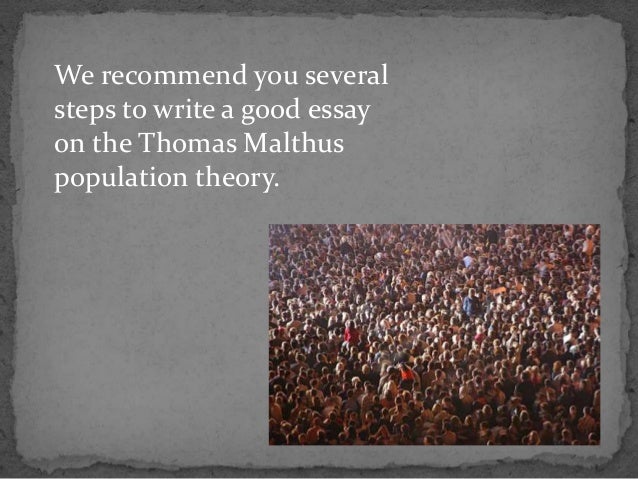 Malthus an essay on the principle of population
