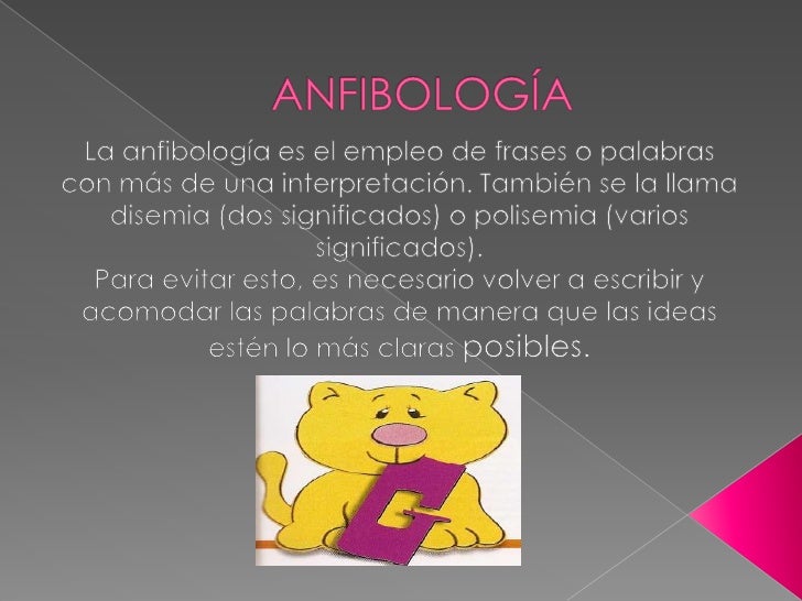 Aprendiendo nuestra lengua: la anfibología...