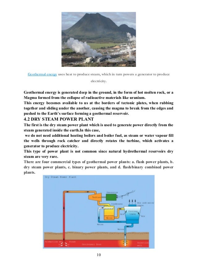 Geothermal energy essay