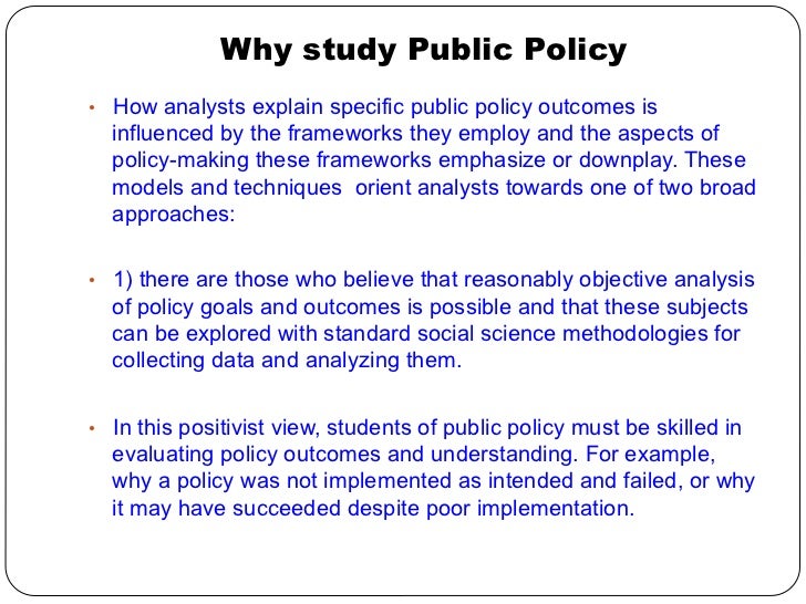 Public policy analysis case studies
