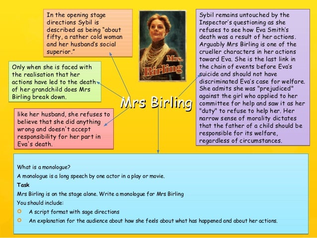 essay plan for mr birling