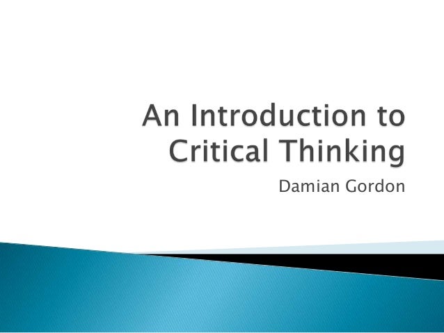 Powerpoint on critical thinking skills image
