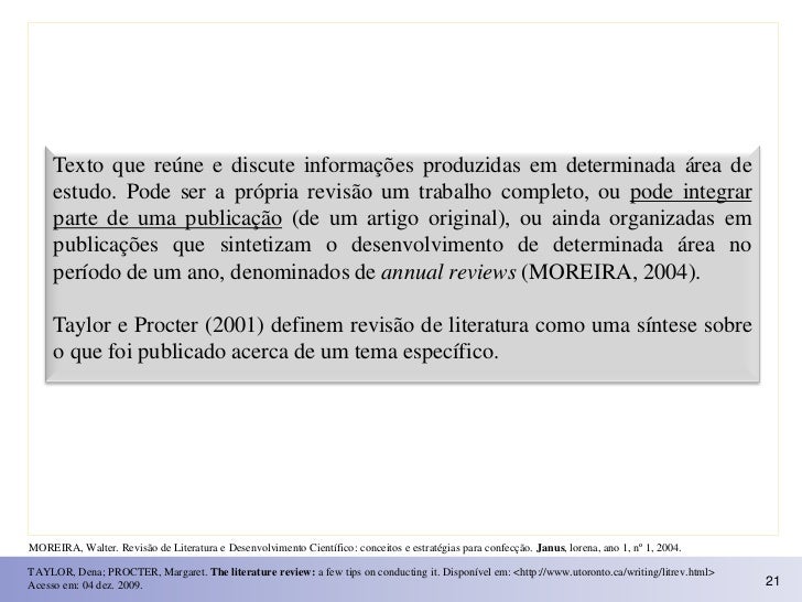 Revisao de artigos cientificos