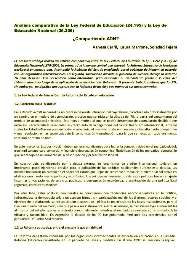 LEY NACIONAL EDUCACION ARGENTINA ley nacional educacion argentina:
