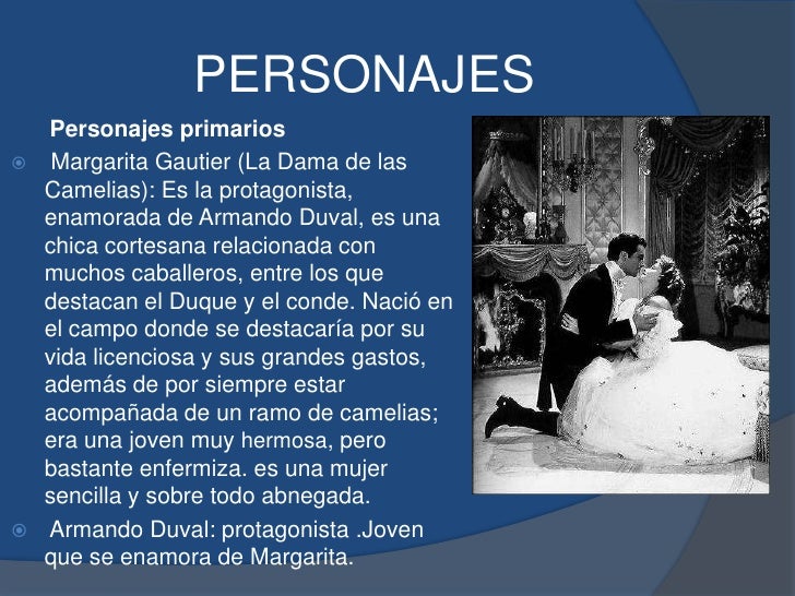 Análisis literario de la dama de las camelias