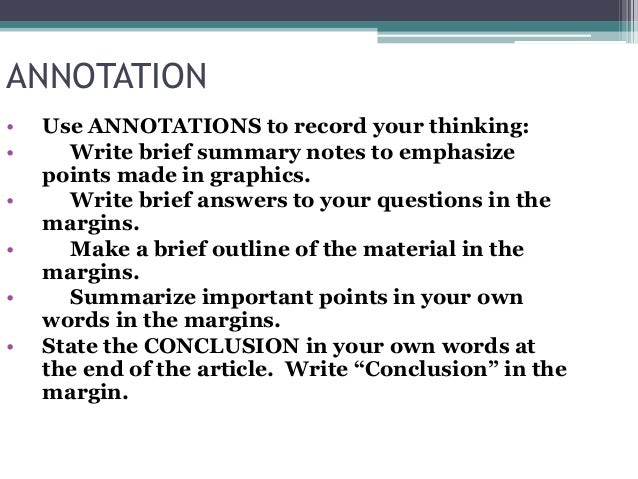 Stated Thesis