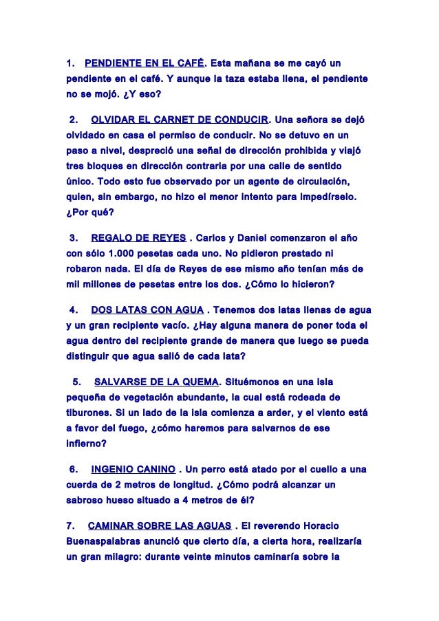 JUEGOS Y PROBLEMAS DE INGENIO juegos y problemas de ingenio: