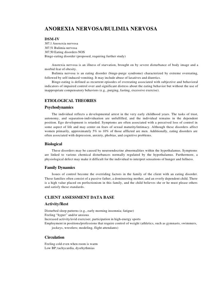 anorexia nervosa and bulimia nervosa essay anorexia nervosa and bulimia nervosa essay