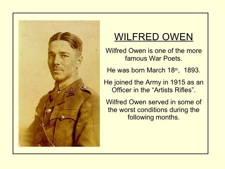 Wilfred owen anthem for doomed youth essays