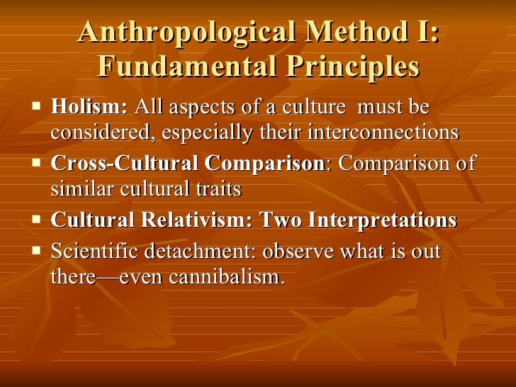 A comparison of anthropological research and scientific research