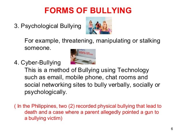 Thesis about cyber bullying in the philippines