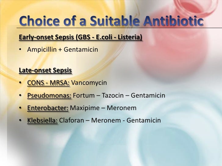 Antibiotics and Neonatal Sepsis