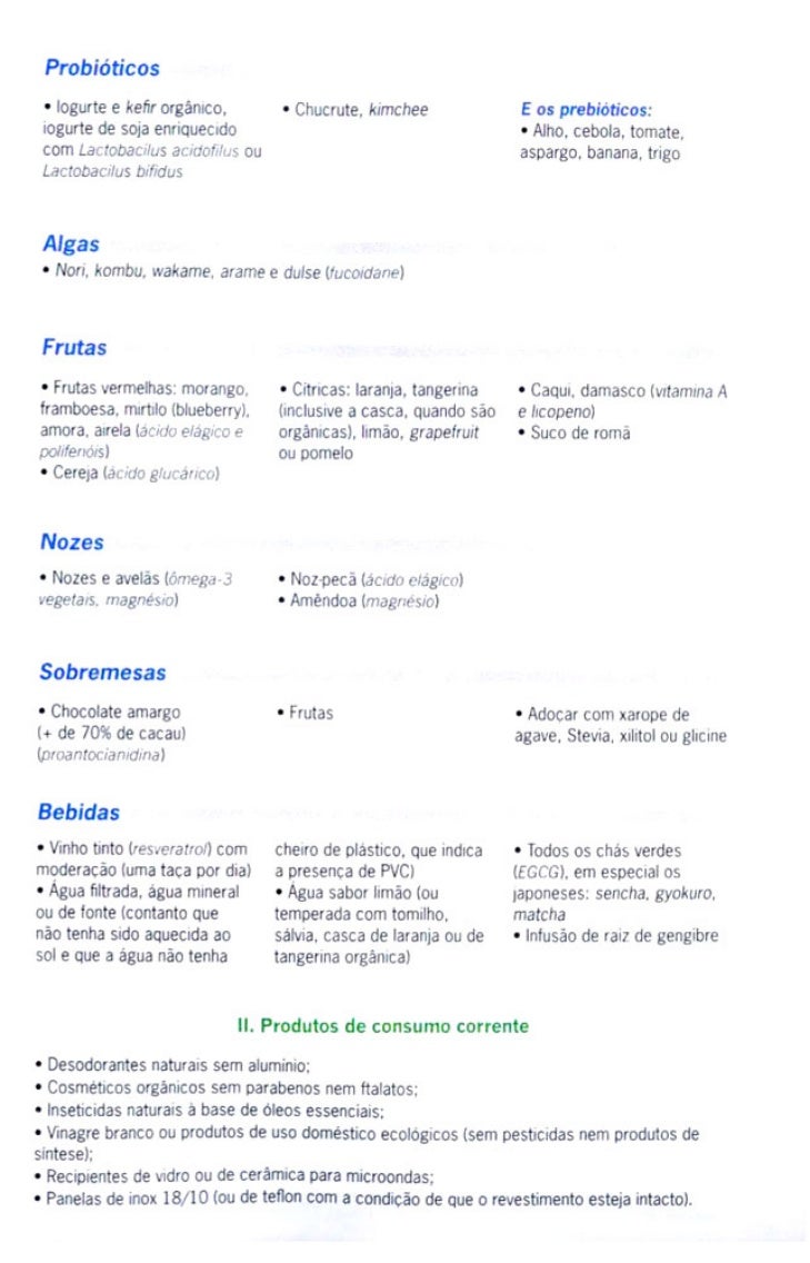 Dicas Alimentares (Anticâncer, David Servan-Schreiber)