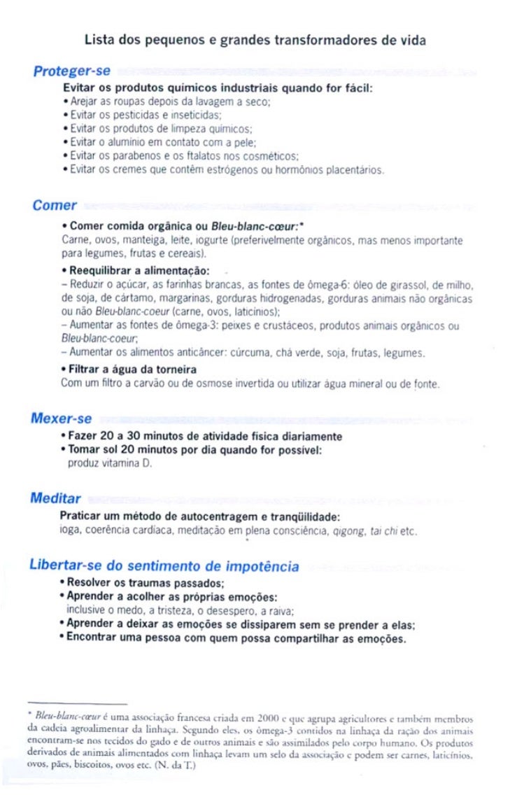 Dicas Alimentares (Anticâncer, David Servan-Schreiber)