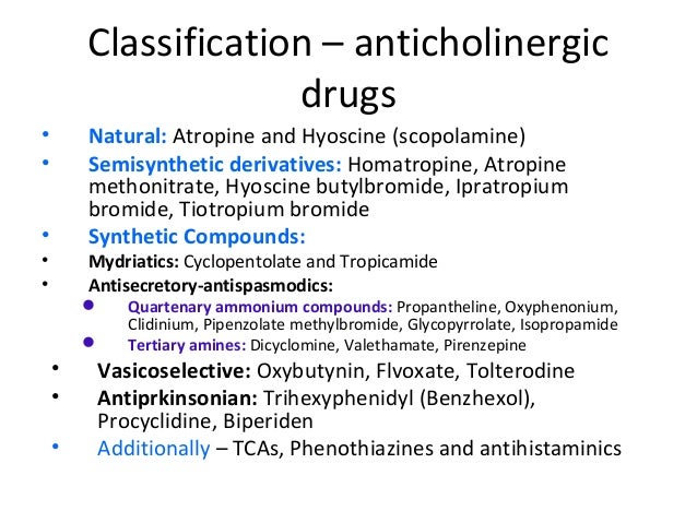 Detrol Medication Class