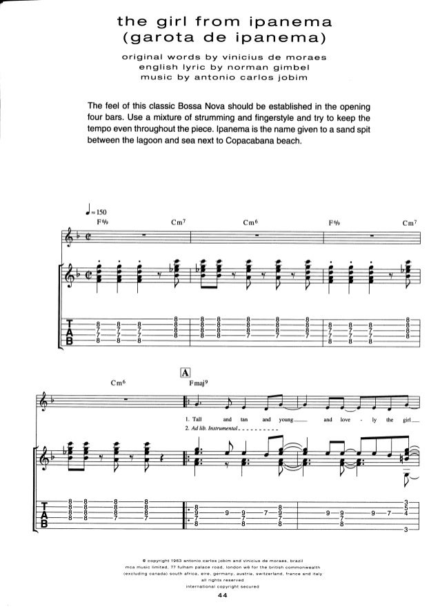 Girl From Ipanema Portuguese Lyrics « vudemy11