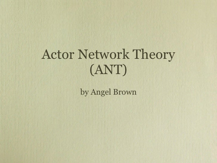 actor network theory Get expert answers to your questions in actor network theory and more on researchgate, the professional network for scientists. actor network theory Get expert answers to your questions in actor network theory and more on researchgate, the professional network for scientists.