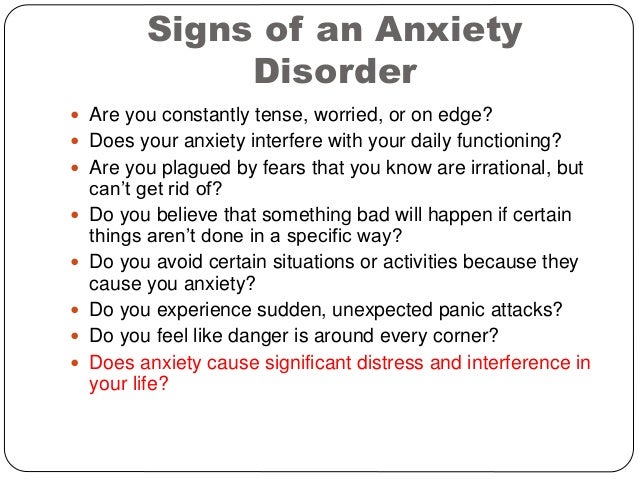 Anxiety disorders queen\u002639;s 2013 Anxiety disorders queen\u002639;s 2013