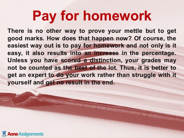 Pay for homework