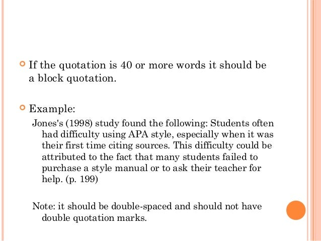 Block Quotes Apa Example Block Quotes Apa 6th Edition QuotesGram Although Miss Linda Was 