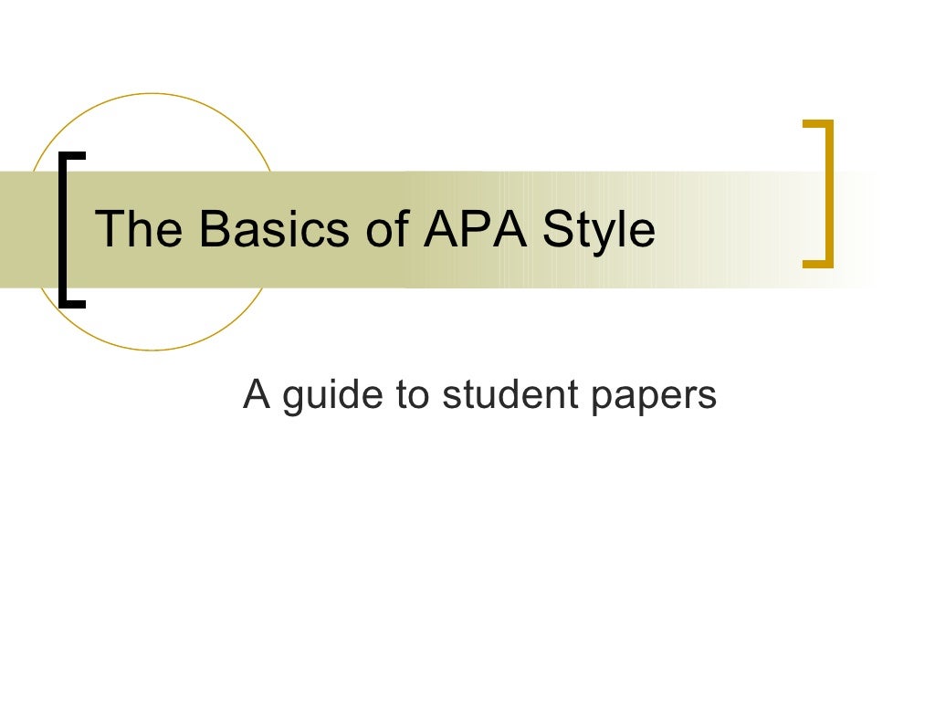 apa cover page annotated