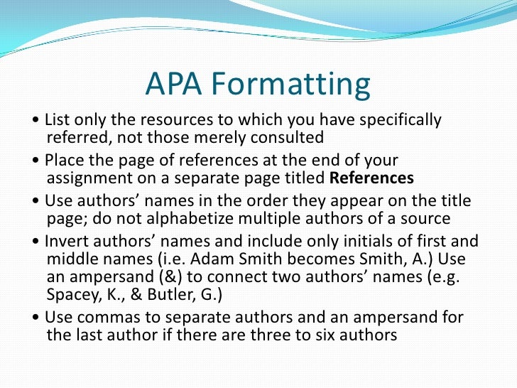 Apa citations in essays