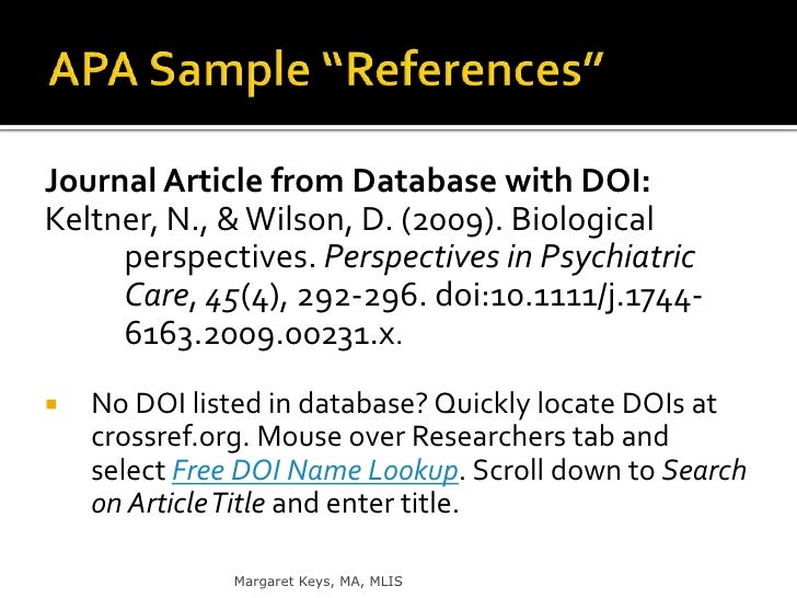 APA Documentation Incorporating Intext Citations and