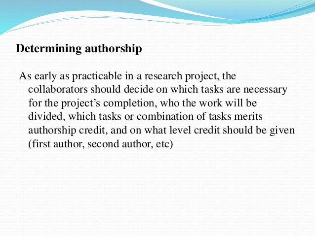 determining authorship scientific paper determining authorship scientific paper