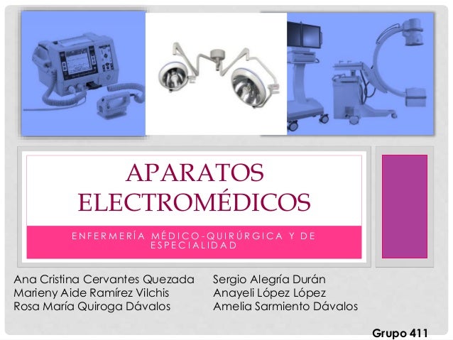 Aparatos electromédicos