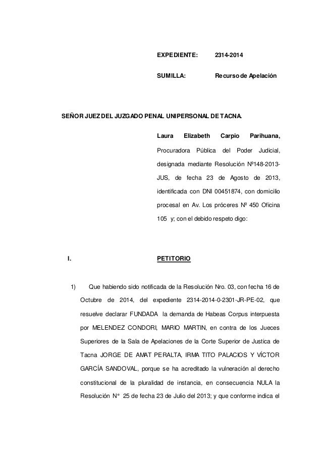 HABEAS CORPUS MODELO habeas corpus modelo: