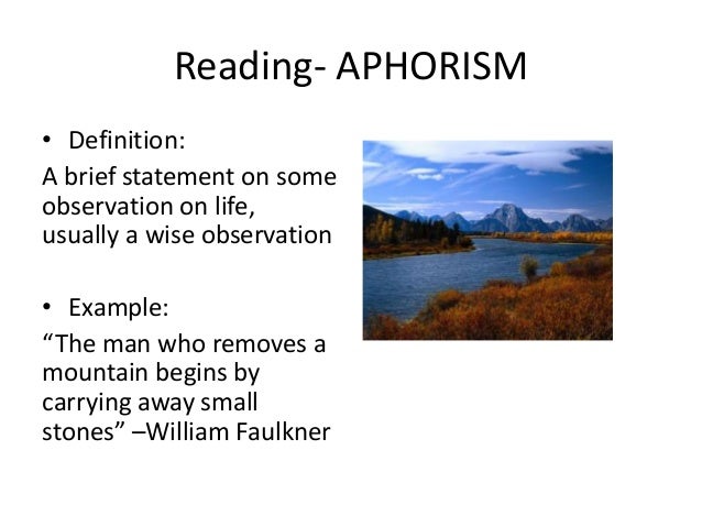 aphoristic essay aphoristic essay