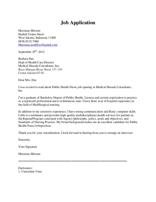 block style cover letter