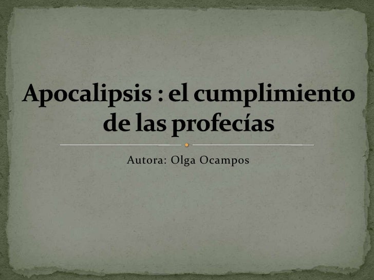 LEER APOCALIPSIS leer apocalipsis: