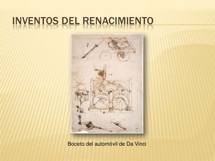 Aportes O Inventos En El Renacimiento