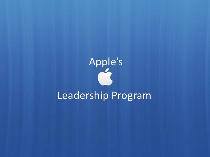 Apple leadership program