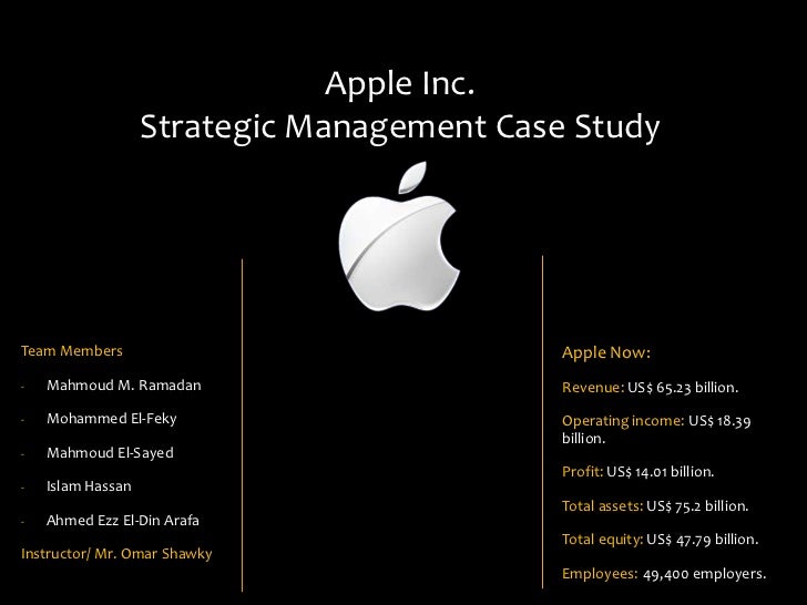 The apple case study, home page, a great study in 