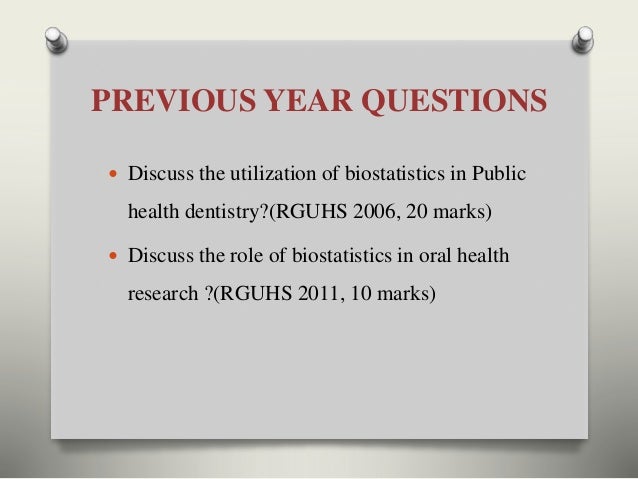 Application of Biostatistics