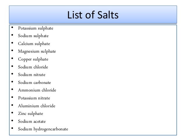 Chemical Properties Of Salt Solution Chemical Properties Of Salt Solution