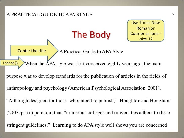 How to write apa style citations