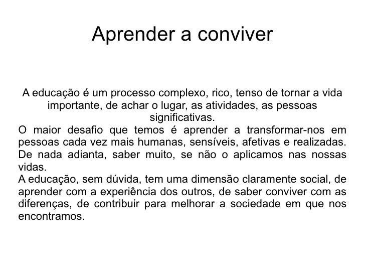 O Desafio De Se Conviver Com A Diferença Resumo