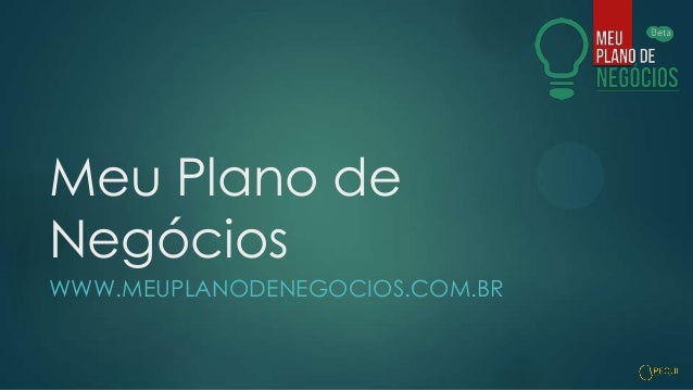 Apresentacao plano de negocios