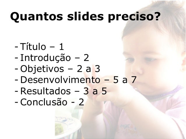 Quantos slides para uma apresentação de 20 minutos