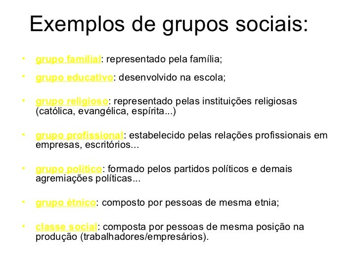 A Sociologia Classifica Os Grupos Sociais Em Duas Categorias