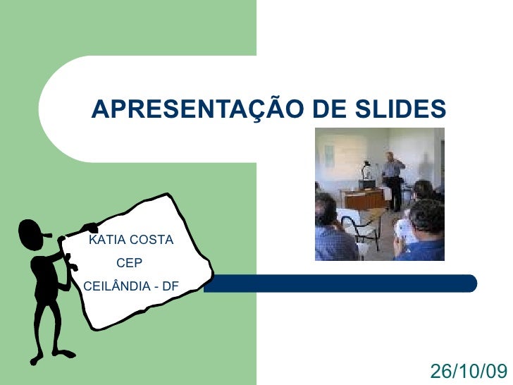 Apresentação de slide