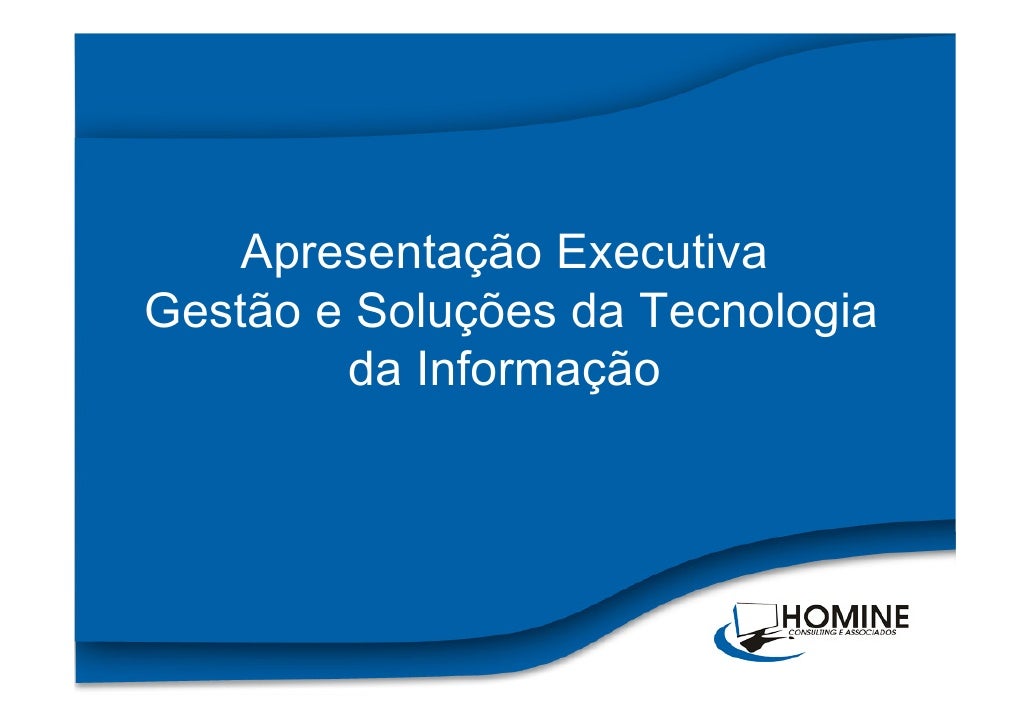 Apresentacao executiva
