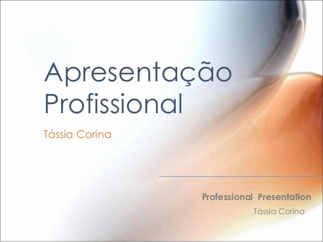 Apresentacao de slides profissional