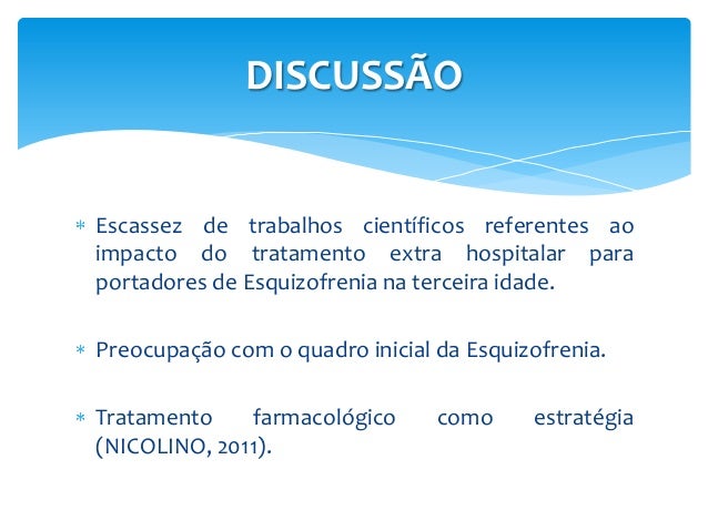 Esquizofrenia artigo cientifico