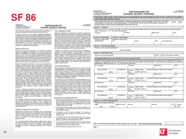 Worksheet Sf 86 Worksheet preventing personnel clearance issues sf 8623 24